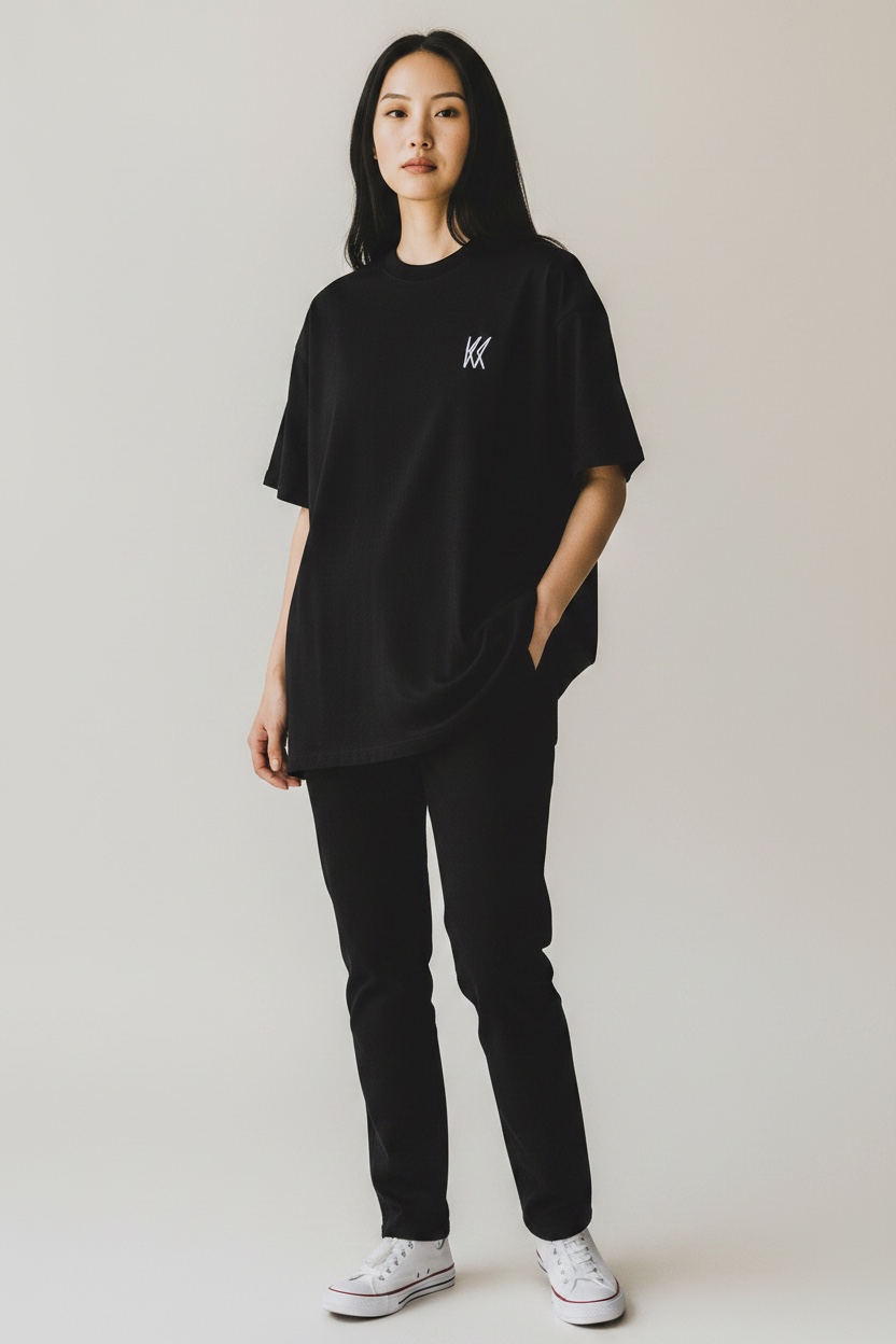 Black Oversize Tee - Image 3