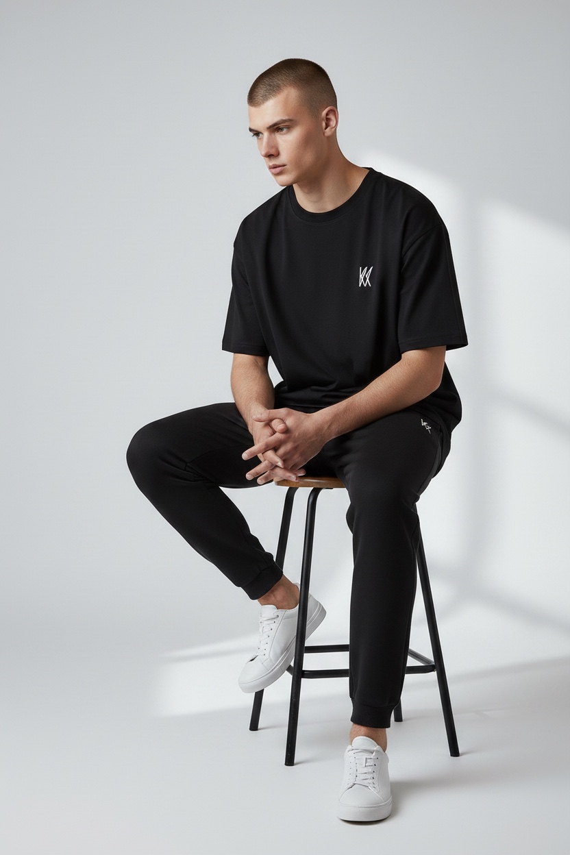 Black Oversize Tee - Image 2